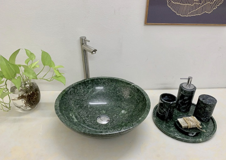Mẫu Chậu lavabo đá tự nhiên sang trọng